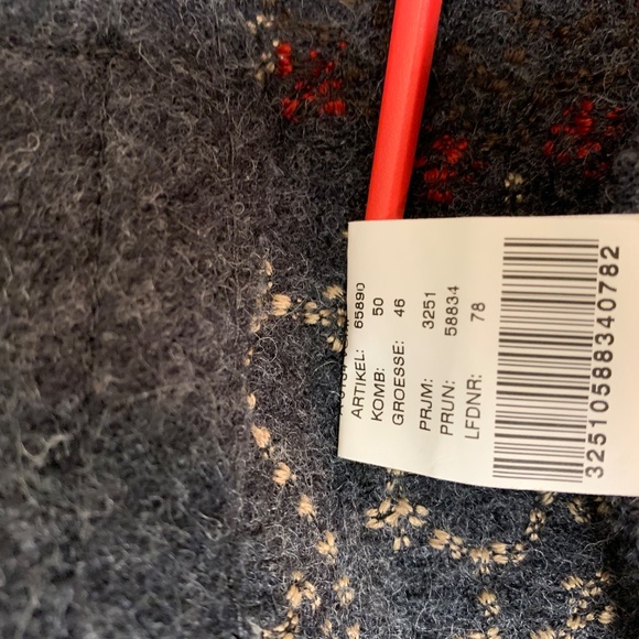 Geiger Austrian Mid-Length Embroidered Car Coat .100% Wool. Size L / European 45 - Picture 10 of 11